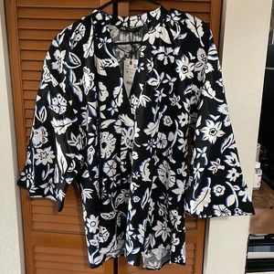 Zara Linen Mix Blouse